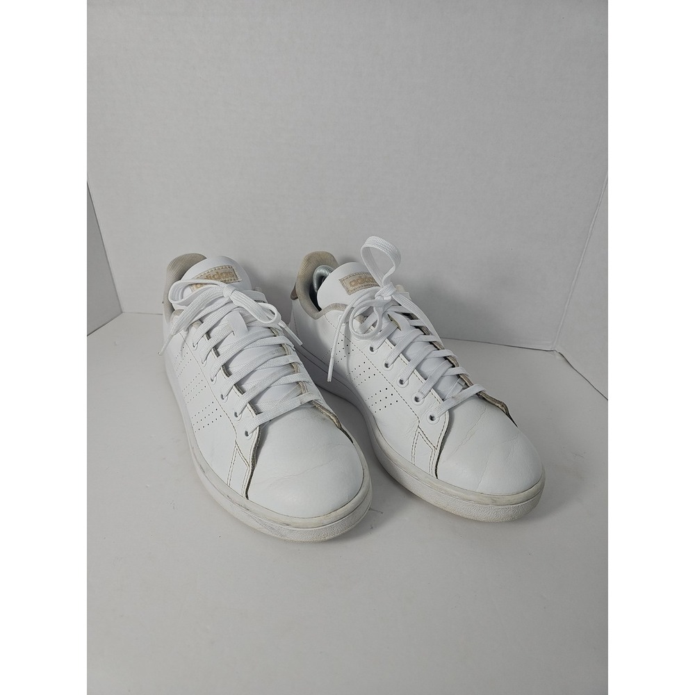 adidas Women's‎ Advantage Sneaker 9.5 White Copper Metallic